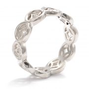 silver lattice ring