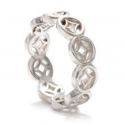 silver lattice ring