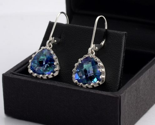 Mystic topaz earrings