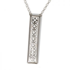 sterling silver rectangle pendant